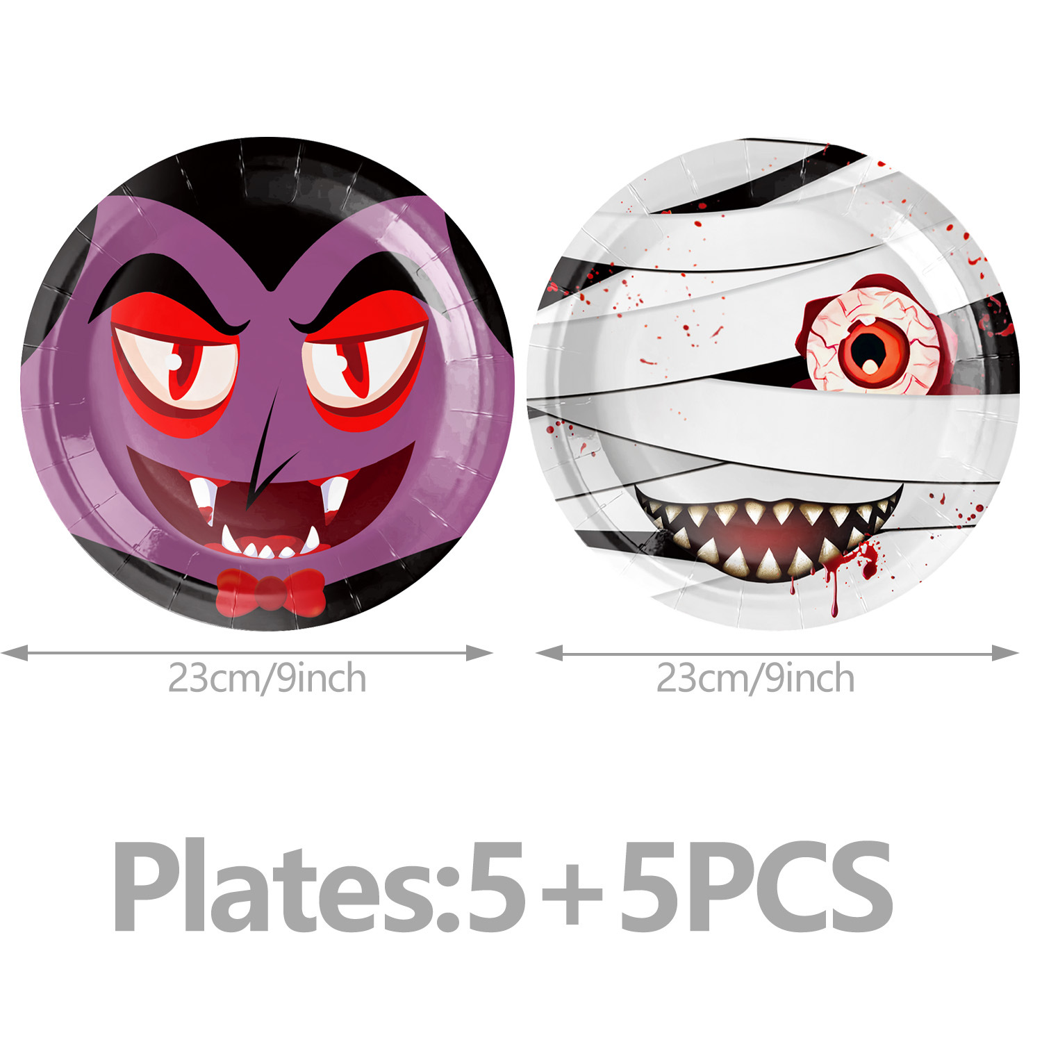 할로윈 9inch 플레이트-5+5PCS