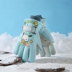 小孩中大儿童加厚防寒防水防风防滑保暖滑雪玩雪棉手套冬季