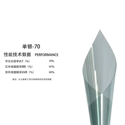 Car Heat Insulation Film Purple – Automotive Film - 152-15m-front-glass-single-silver-70