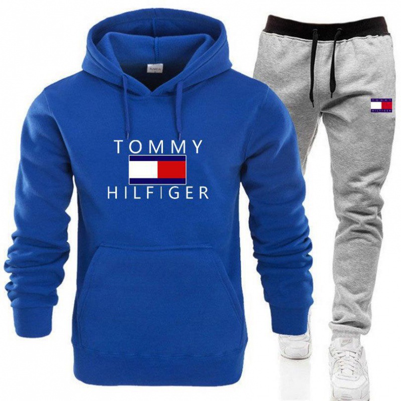 파란색 + 회색 바지