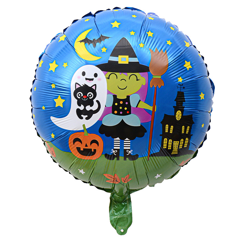 Comercio exterior 18 pulgadas Halloween película de aluminio globo festival fantasma calabaza calavera fantasma tema fiesta arreglo globo al por mayor
