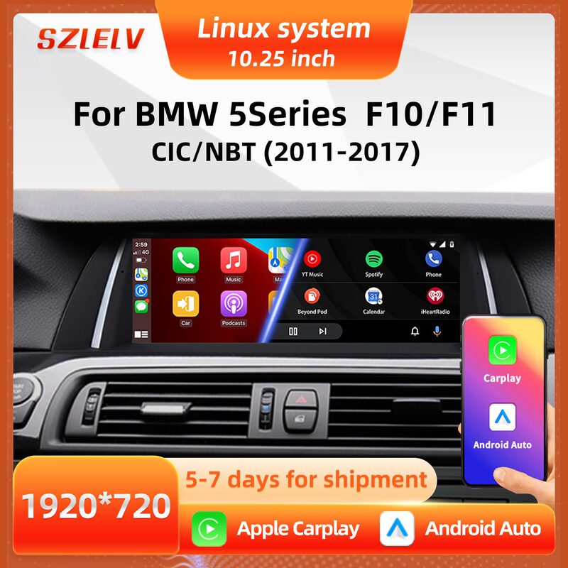 Suitable for Bmw 5 Series F10 F11 Nbt System Original Car Style In-Car Central Control Navigation Bluetooth Video Player