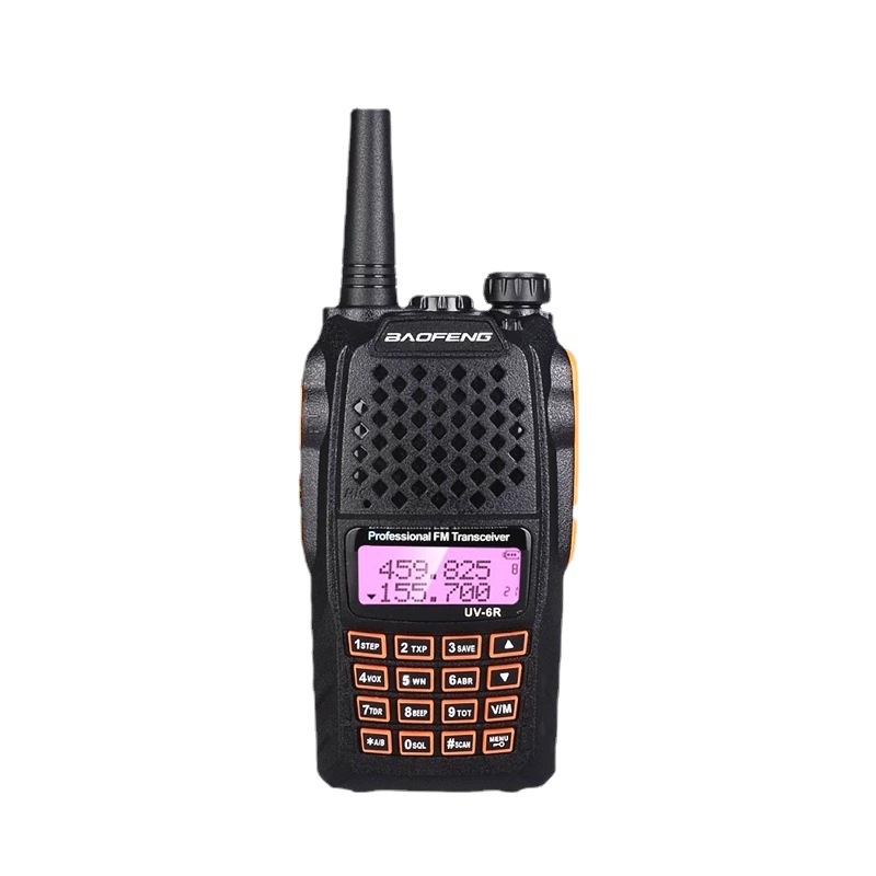 Baofeng walkie-talkie UV-6R máquina de doble segmento 5W con pantalla de visualización 5-8km transfronterizo jamón familia caliente