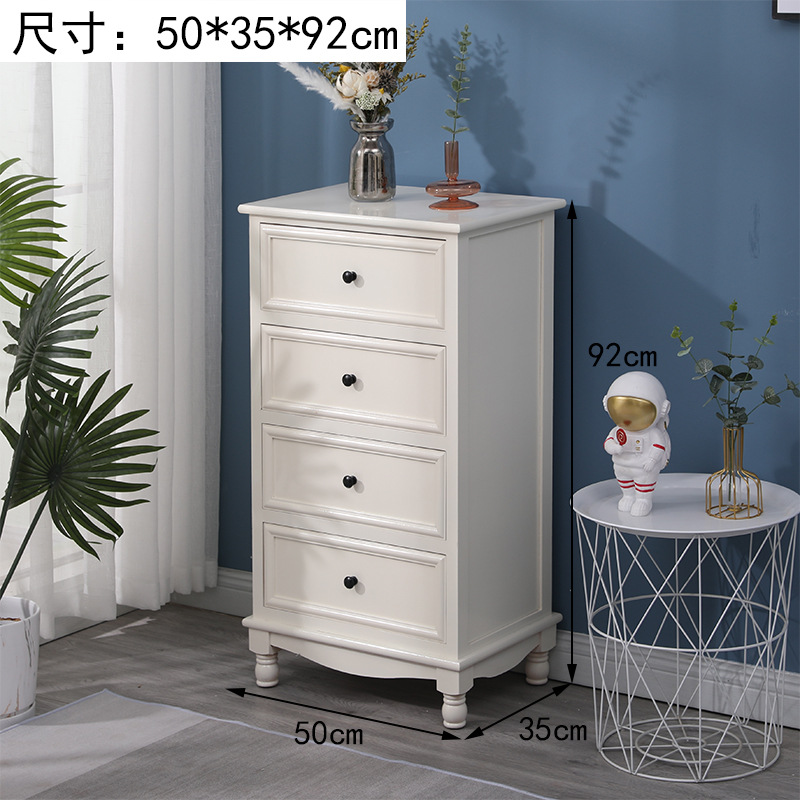 Fábrica directa armario de madera sólida estilo americano simple sala de estar dormitorio armario de almacenamiento casero pequeño armario image 9