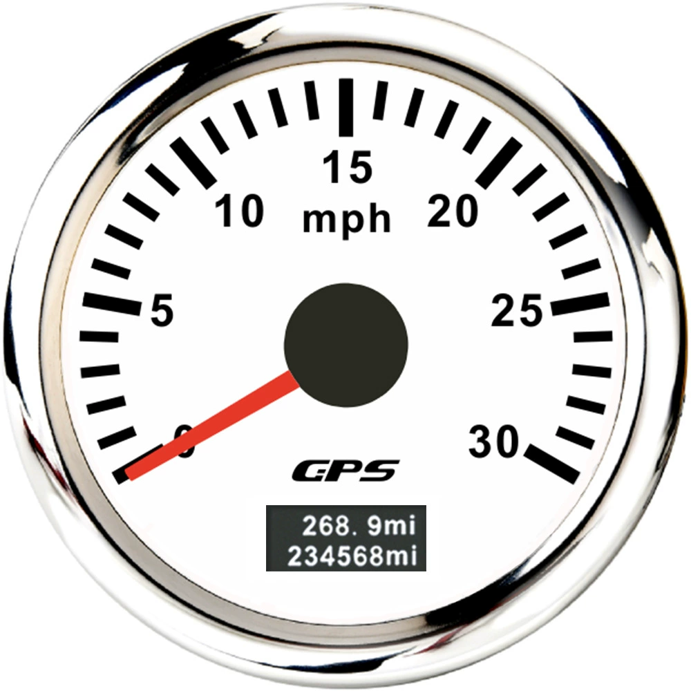 52мм указатель GPS спид терминал Mileter Mileter Mileter 0-30/60/80/120/200MPH Цветная подсветка часы