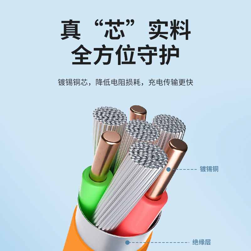 Apple Android TYPE-C Huawei Xiaomi 携帯電話に適したシリコンデータケーブル超高速充電延長破損防止ワイヤー|undefined