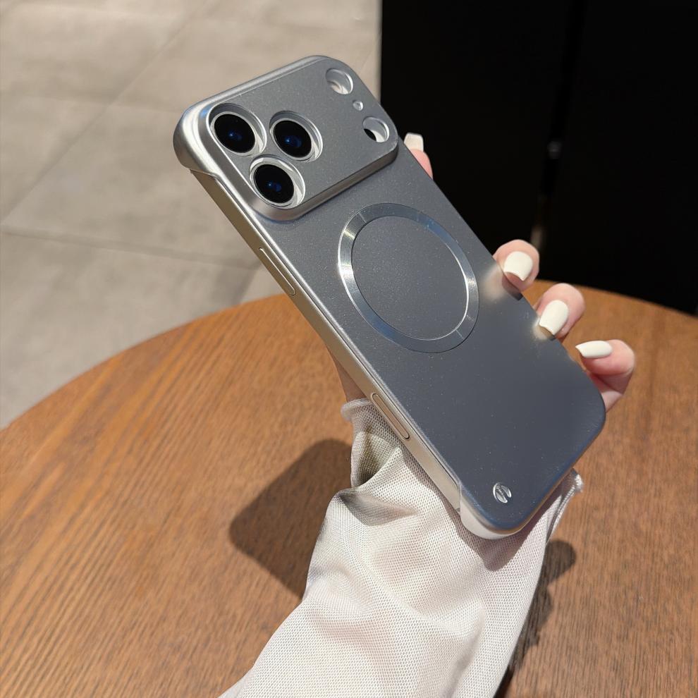适用苹果18Pro手机壳iPhone17Promax高级感磁吸无边框车载保护16