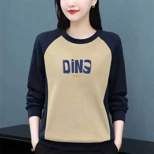 Clearance bargain end-of-season big brand mid-aged and elderly mother padded and thick long-sleeved T-shirt base blouse women's inner top