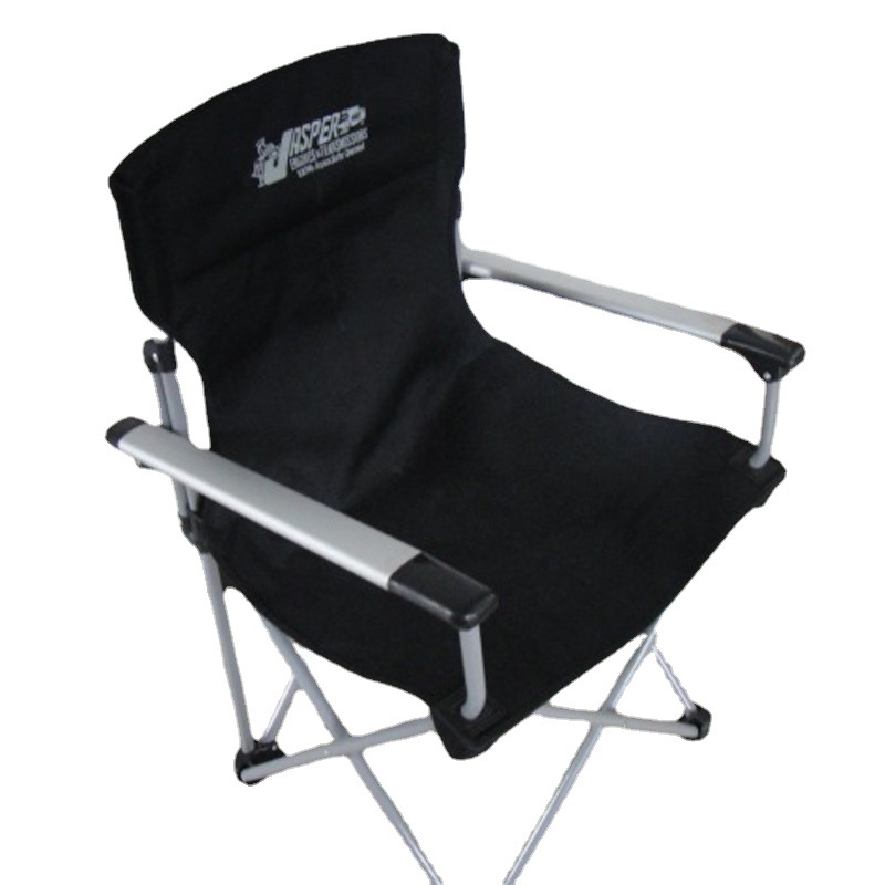 Suministro directo de fábrica simple moda metal plegable Silla de excursión al aire libre Silla de camping tubo de aluminio reposabrazos ocio Silla de playa