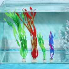 水族用品塑料仿真水草植物摆件懒人鱼缸造景柔软假海草布景小摆设