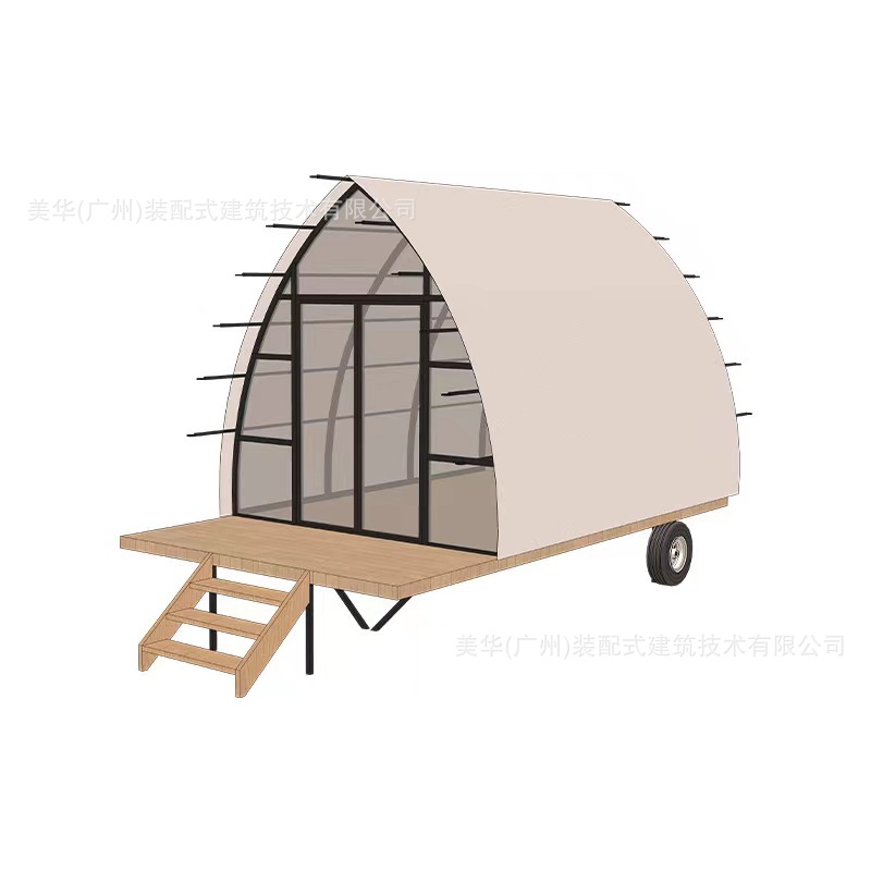 Tienda móvil al aire libre del carro de la celebridad de Internet Hotel montó la tienda de lujo salvaje del drenaje del reloj del campo del carro modular