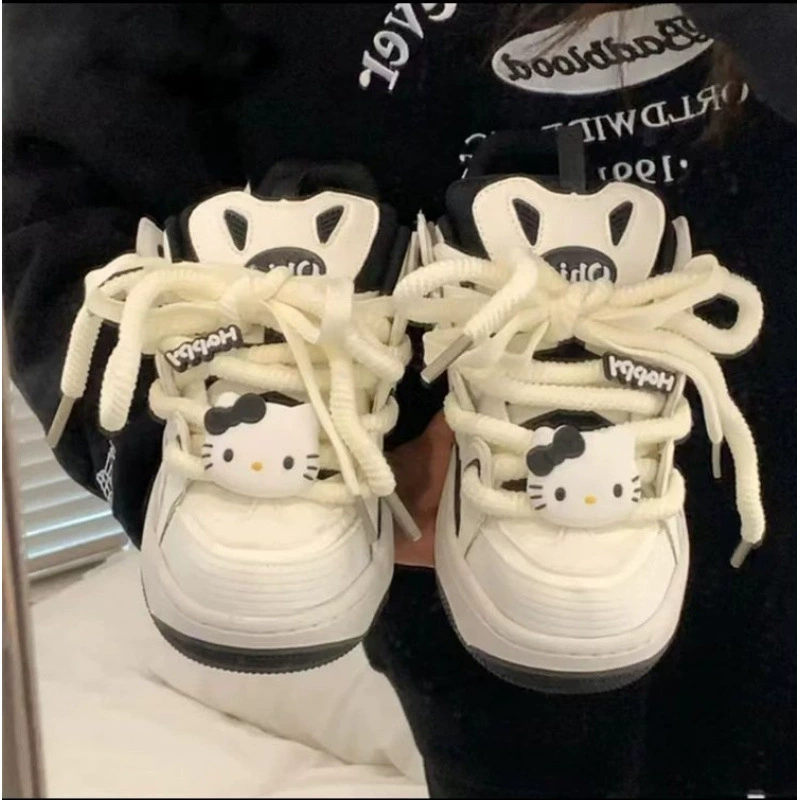 Cute sneakers, footwear for princess, fashionable demi-season high sports shoes