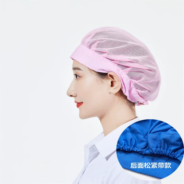 Fuchsia hair mesh, on elastic band