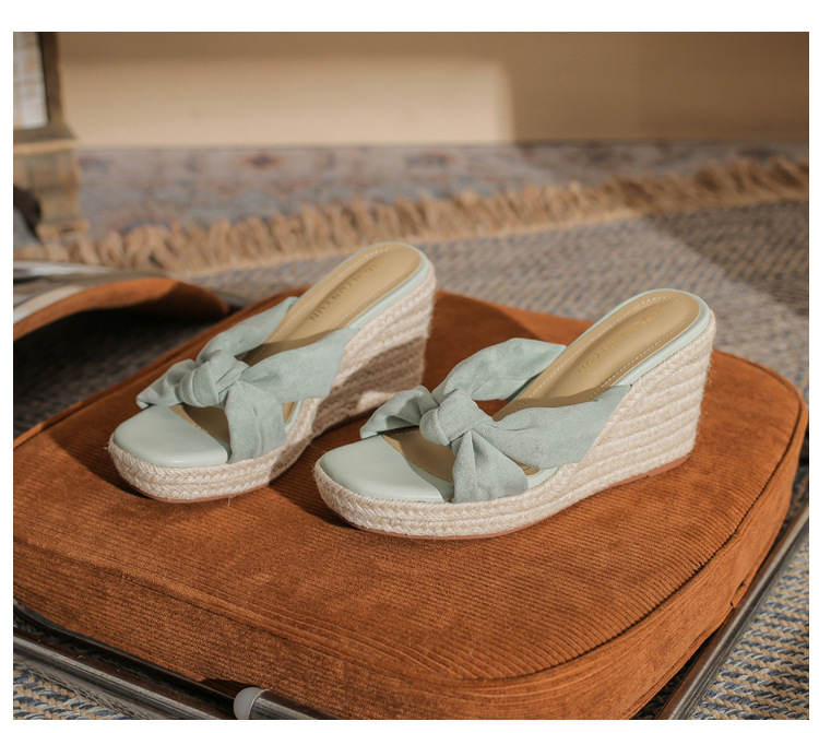 Sandal cao gót nữ hở mũi đế xuồng gót cao 9 cm — Xanh lá cây nhạtcolor chi tiết 22