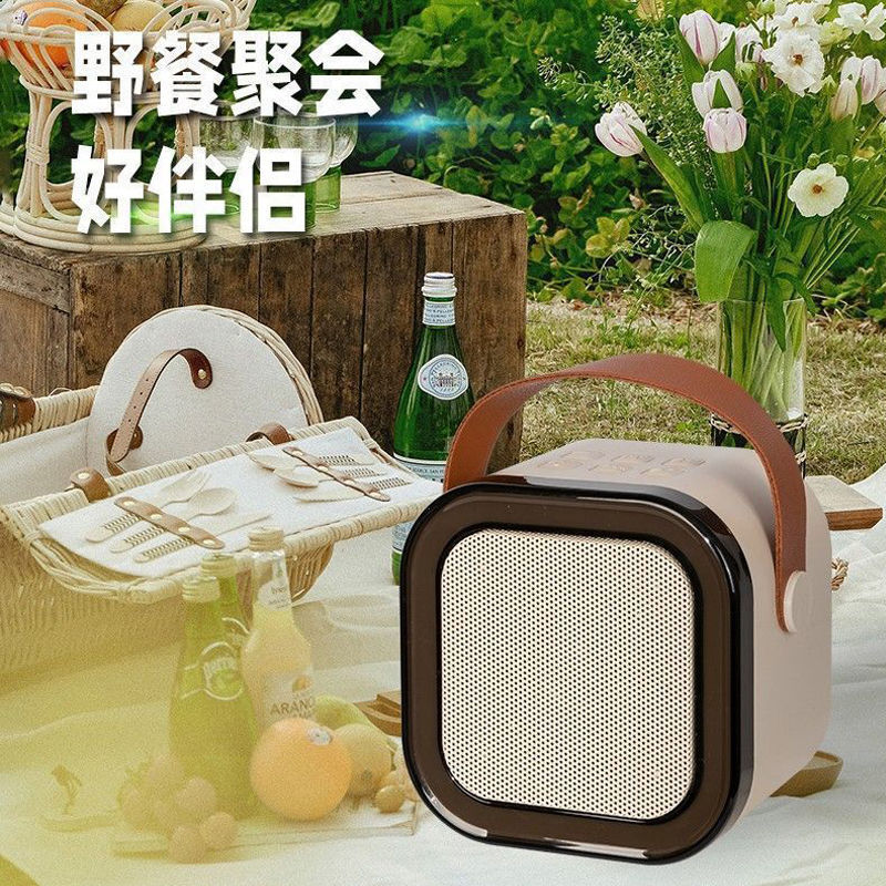 Cross-Border Hot Selling Microphone Bluetooth Audio Karaoke Wireless All-In-One Home Ktv Kidsren's Singing Karaoke Microphone