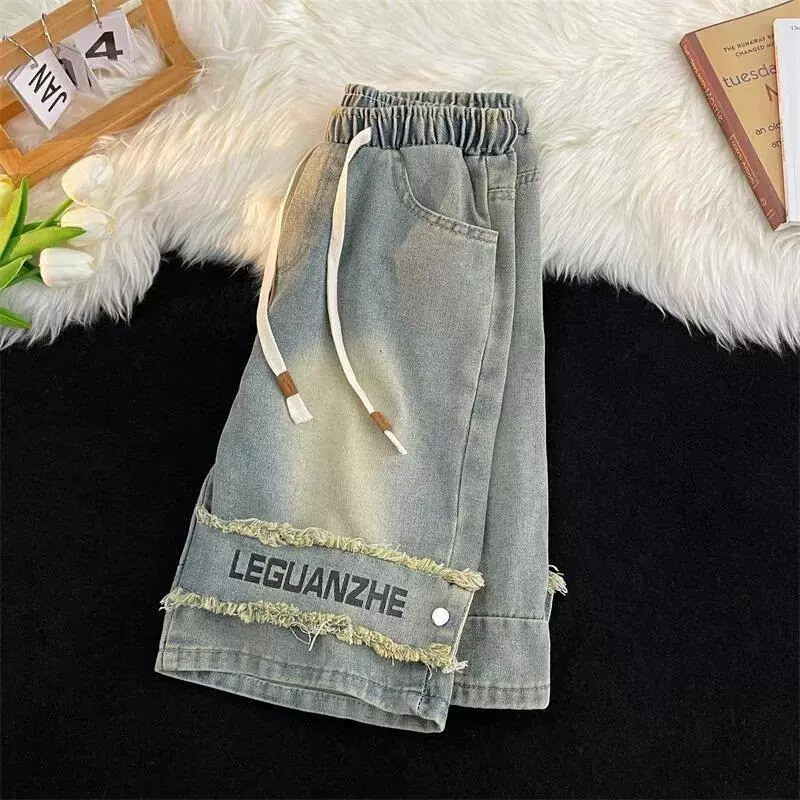 Denim skirt, summer shorts, small design trousers, trend of season