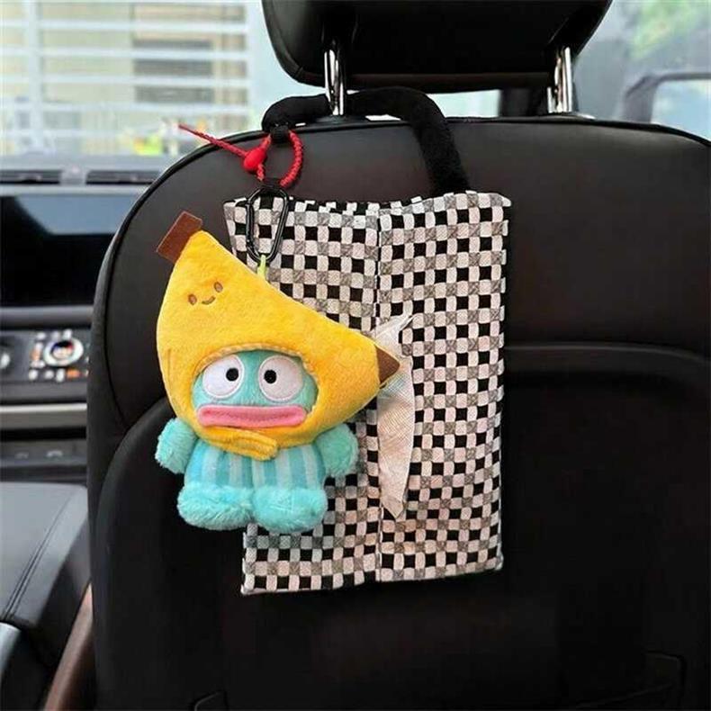 Car-Mounted Tissue Box, Hanging Type for Car Armrest Box, Creative and Cute Trendy Goddess Car Tissue Hanging Bag
