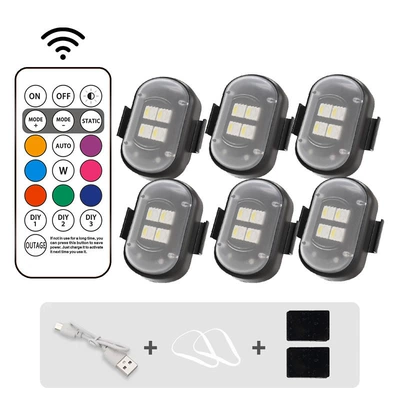 for Automobiles and Motorcycles, Drone – Other lights - six-lights-and-one-remote-control