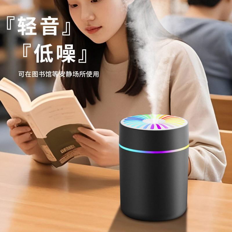 25 新しいクロスボーダーカラフルな加湿器 USB ホームベッドルーム大霧量サイレント水分補給霧化カラフルな加湿器|undefined