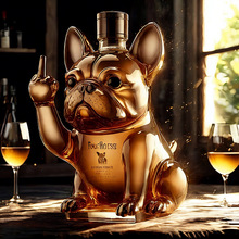 �羳���⶷ţȮ��ʿ�ɾ�ƿFunny French Bulldog Whiskey Bottle