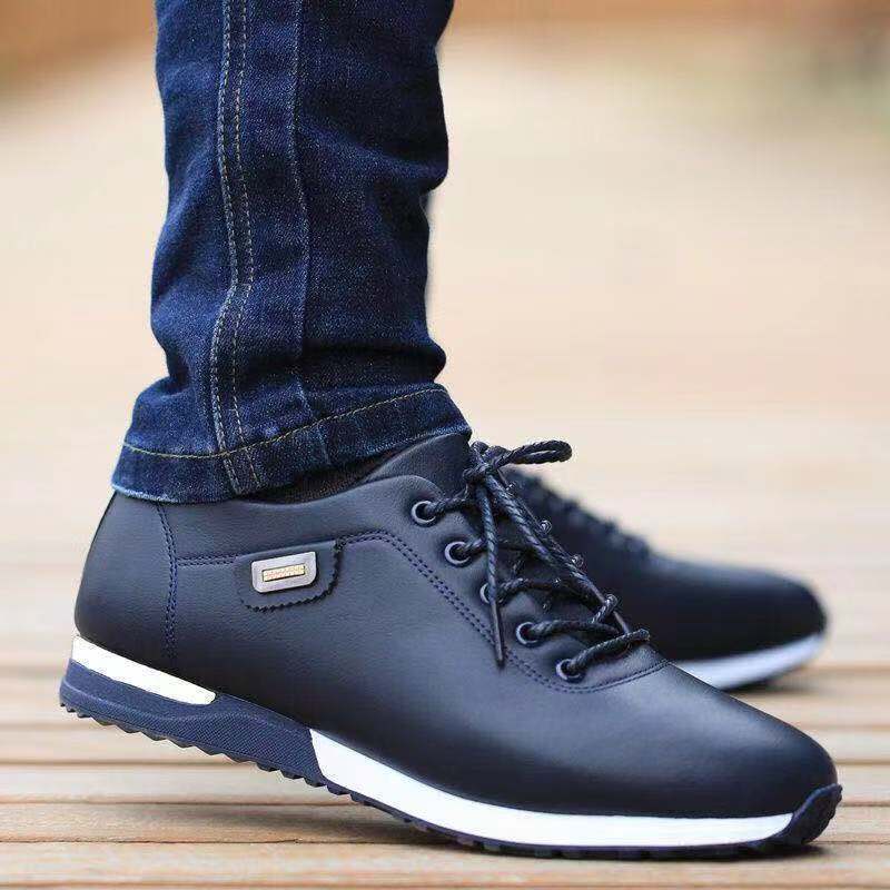 Summer Leather Shoes Men's Korean Style Men's Casual Shoes Waterproof sneaker Breathable Sneakers Young Men's Shoes Leather Shoes Men's Summer Leather Shoes Men's Korean Style Men's Casual Shoes Waterproof sneaker Breathable Sneakers Young Men's Shoes Leather Shoes Men's
