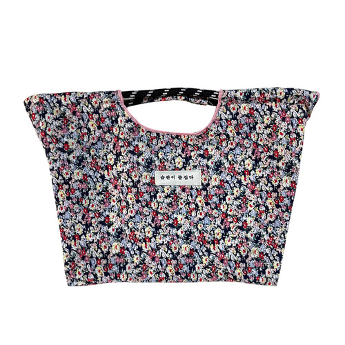 Japanese large-capacity ins floral beach shopping bag niche canvas bag shoulder tote bag student environmentally friendly cloth bag