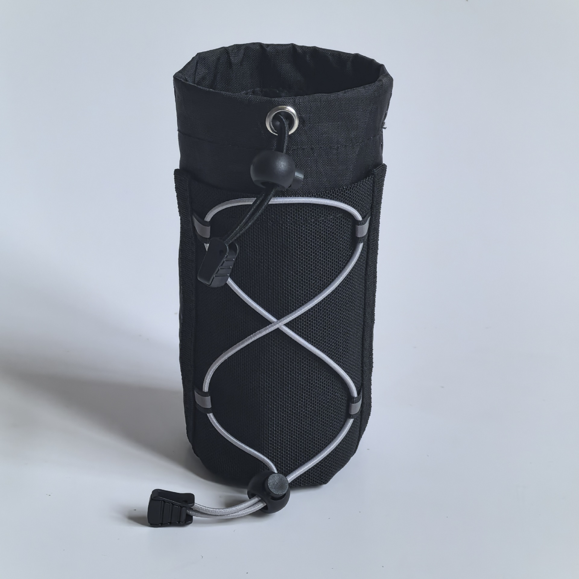 X-pac water bottle bag-black (gray rope)