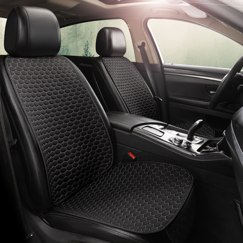 Cojín de asiento de coche de lino natural material respetuoso del medio ambiente cubierta de asiento de coche totalmente rodeado cojín de asiento de coche