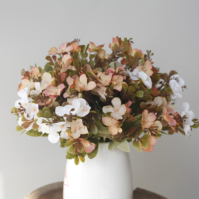 Artificial Hydrangea Bouquet For Wedding Home Table Decoration_voghion.com