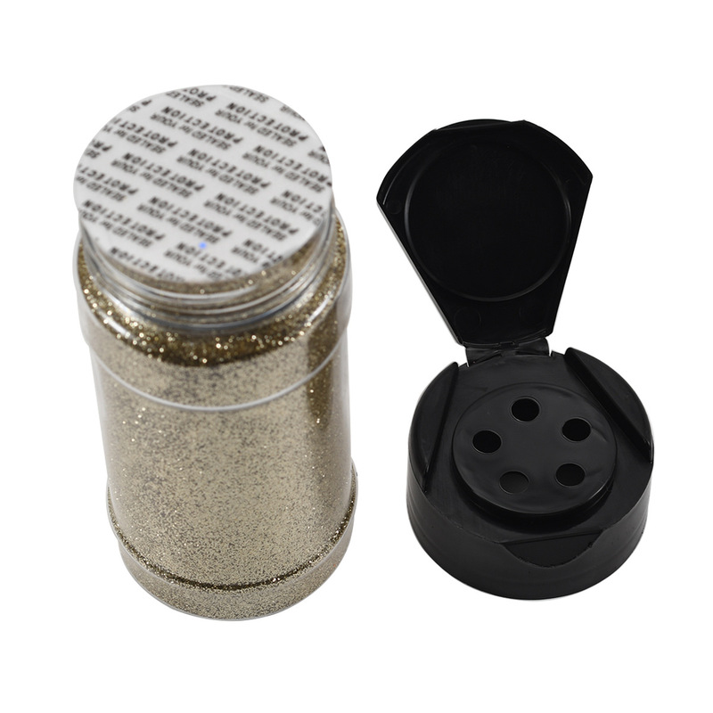 Popular nail art gold and silver glitter 80g bottled colorful glitter powder Christmas crafts epoxy quicksand jewelry