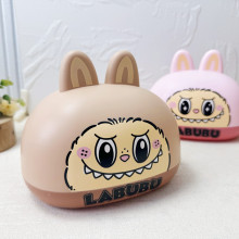 新品卡通塑料拉布布抽纸盒桌面家用摆件纸巾收纳盒学生寝室纸巾盒