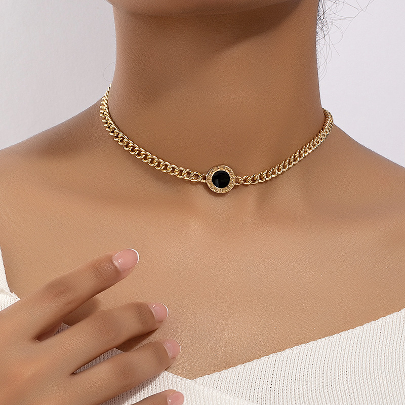 Lina collar retro de turquesa para mujer estilo coreano_voghion.com