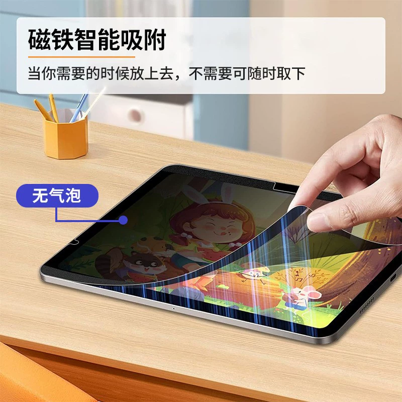 Применимо 2024 года новый iPad Air/PRO13 дюймов магнитная всасывающаяся антишпионская мембрана разборная защитная пленка для Air611 планшета