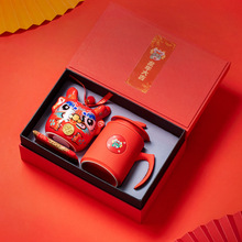 春节可银行礼物LOGO龙礼品企业开门红年定套装盒保险节礼吉祥开门