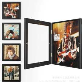 黑胶唱片相框展示架收藏12寸CD音乐专辑珍藏装裱框收纳装饰墙木质
