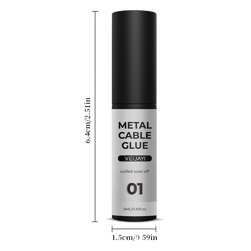 5ml clavo alambre de metal dibujo pegamento gancho borde pintado pegamento de metal de alta densidad fototerapia alambre dibujo pegamento para salón de uñas