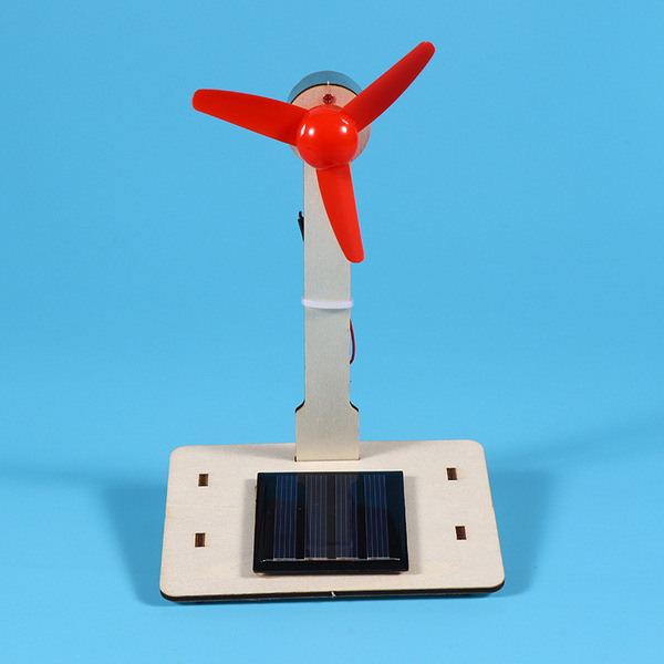 Windmill toy solar-powered for students