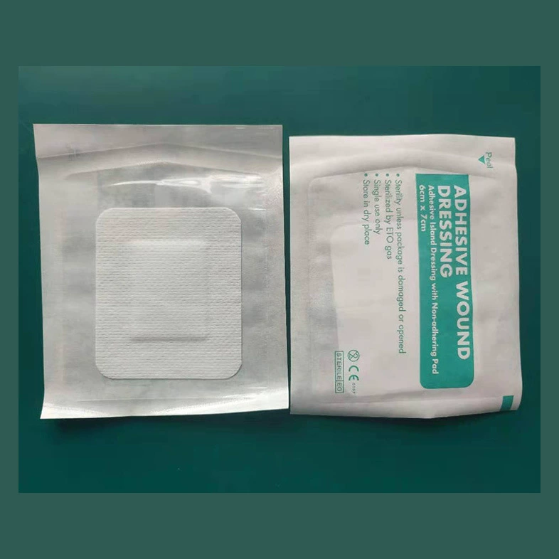 Одноразовые нестерильные марлевые нетканые самоклеящиеся перевязочные наклейки 6*7, дышащие повязки на рану, аксессуары для аптечек