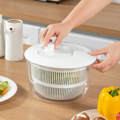 家庭用野菜サラダ脱水器キッチン洗面器水たまりかご野菜果物手回し水切り神器