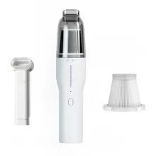Wireless Handheld Car Accessories Portable Small Household Desktop Vacuum Cleaner Powerful High-Power Car Sterilizer (Tozsoranlar) - white-model-plastic-cover