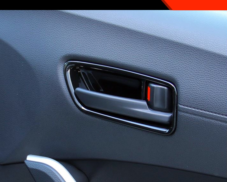 Suitable for Corolla Cross modified inner door bowl Decoration bright frame front Landa Rui put special inner handle trim strip