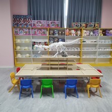 恐龙考古桌乐园游乐场设备儿童手工DIY玩具桌商用化石考古挖掘桌