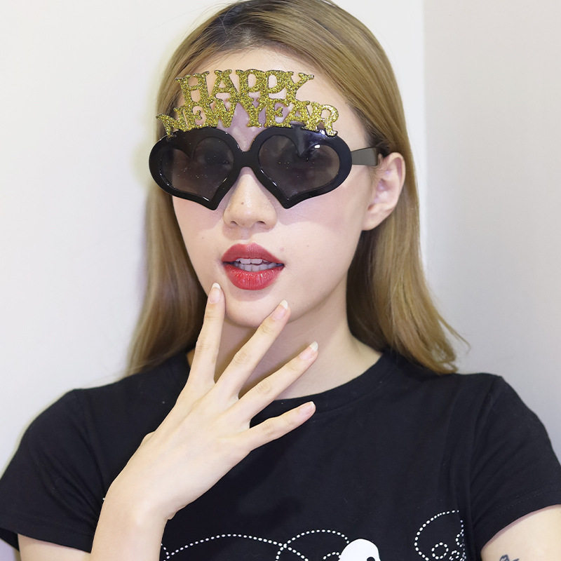 Gafas de Fiesta de Corazón de Plástico ABS Decorativas para Fiestas de Año Nuevo