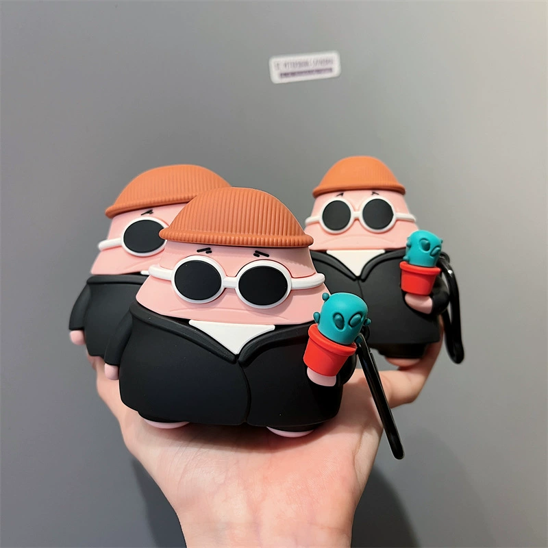 Яблоко, наушники, силиконовый милый совместимый защитный чехол, Bluetooth, 3/4