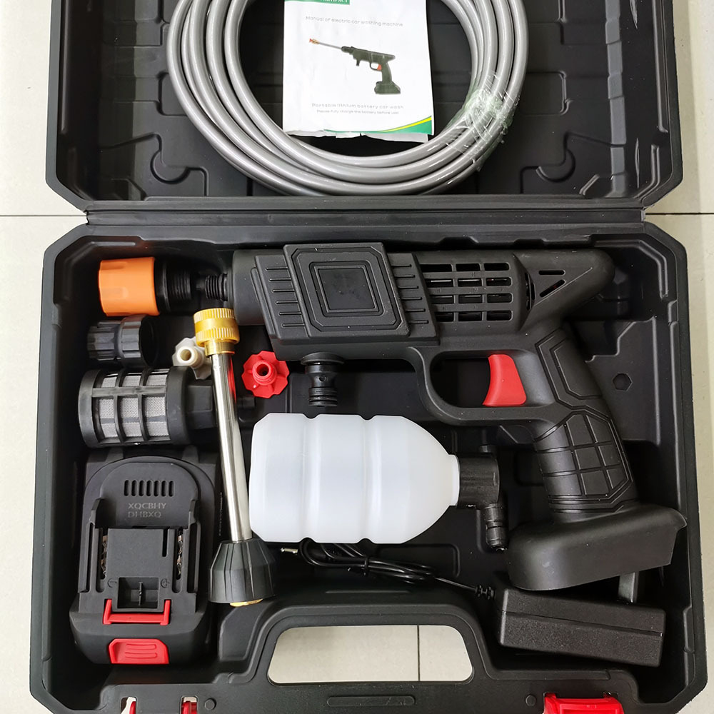Cordless Car Washer Lithium Battery High Pressure Portable Self-Priming