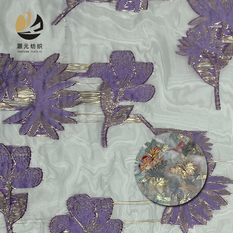 25 nuevo tejido de ergena todo poliéster después de la artesanía de ergena jacquard vestido de moda de tela de mujer en stock