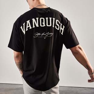 Muscle Fitness Dog Short-sleeved Men's Stretch Cotton Basketball Brothers Training Clothes All-match Loose Half-sleeved Sports Casual T-shirt