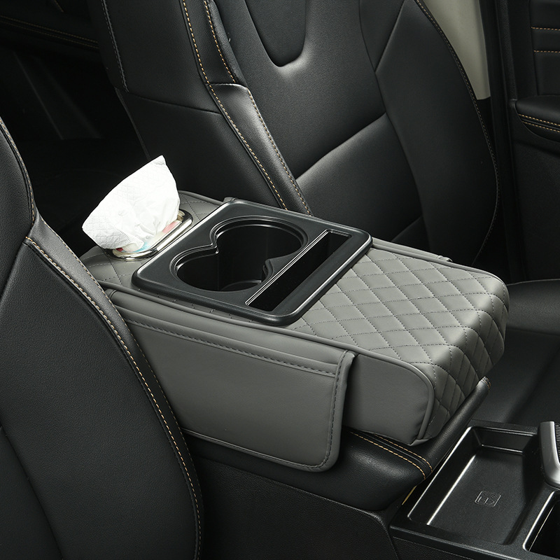 Fushou – Car Armrest Box Pad Armrest box pad - gray