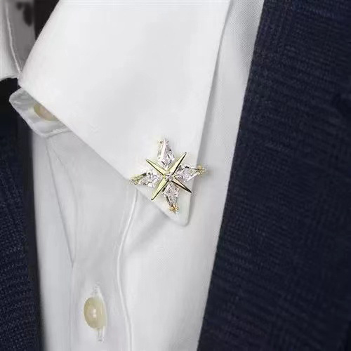 Starlight reversspeld broche voor dames en heren pak accessoire_voghion.com
