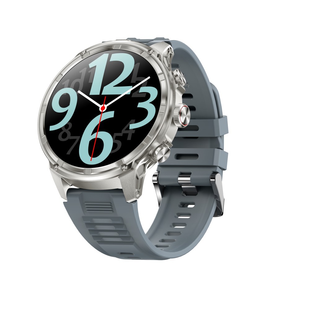 Plata (correa de silicona gris)